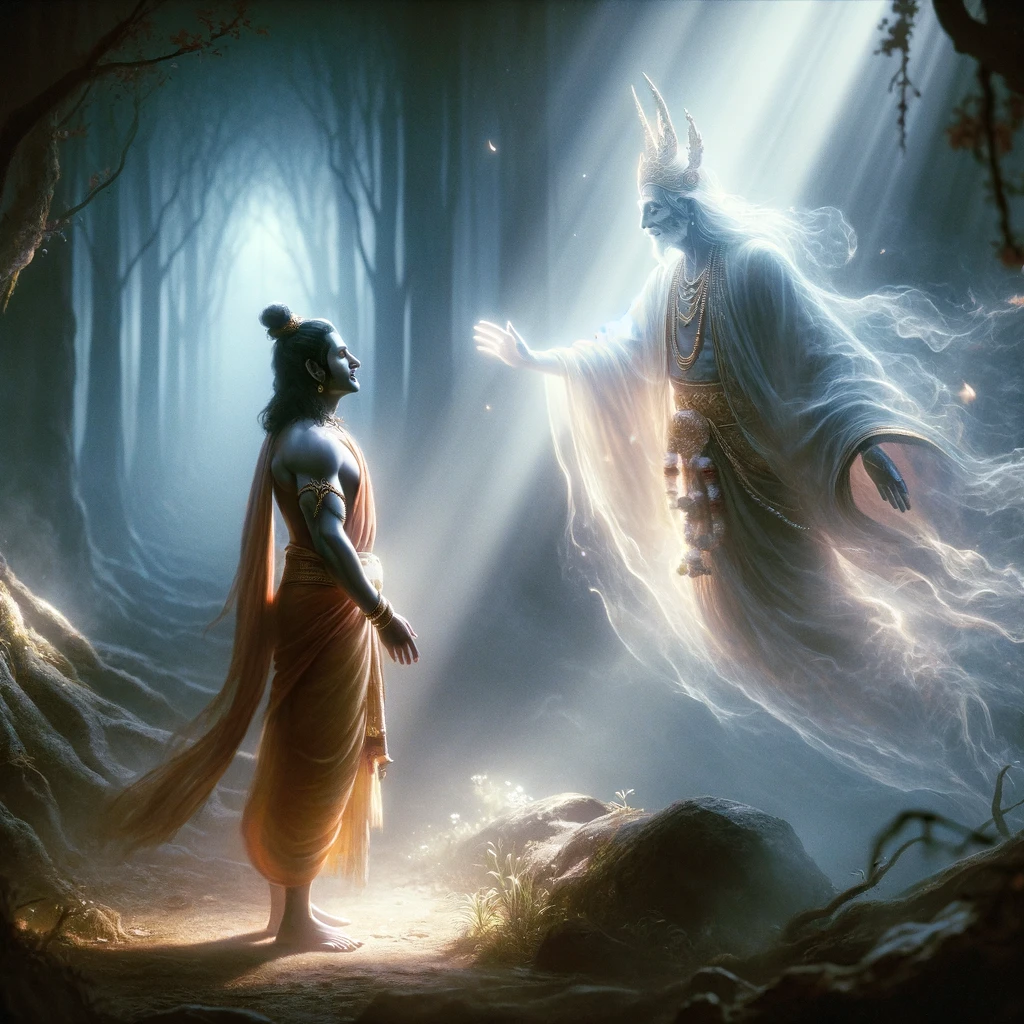 The Spirit of King Dasharatha Appears